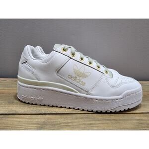 adidas White and Gold Women's Sneakers